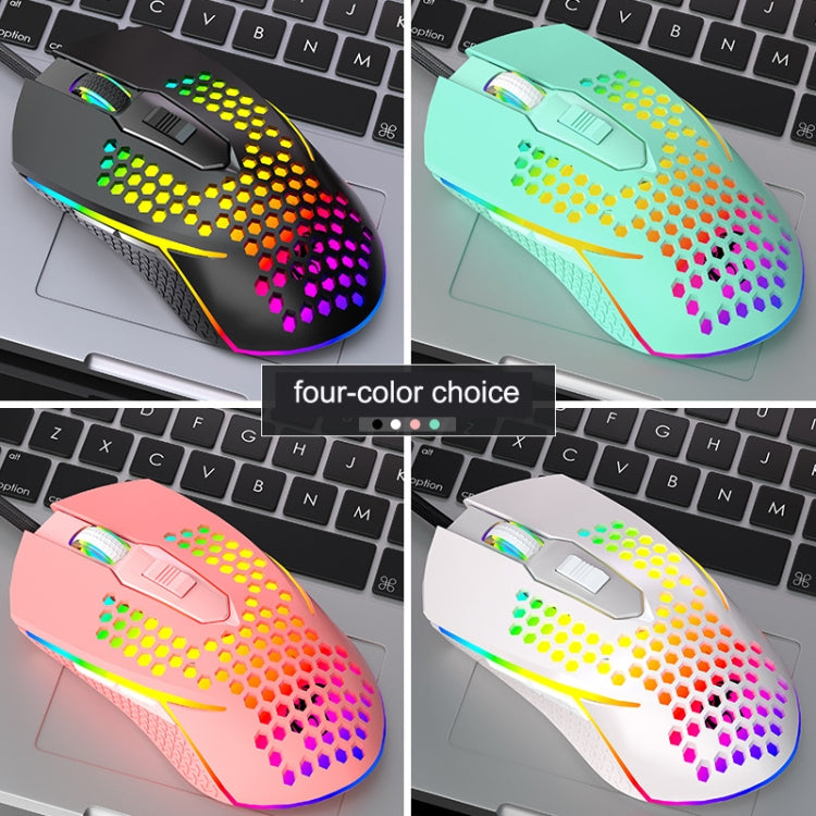 LEAVEN S50 6Keys Macro Definition Programmable RGB Lighted Gaming Wired Mouse, Cable Length: 1.5m(Blue) - free shipping - PMC Jewellery - Order now!