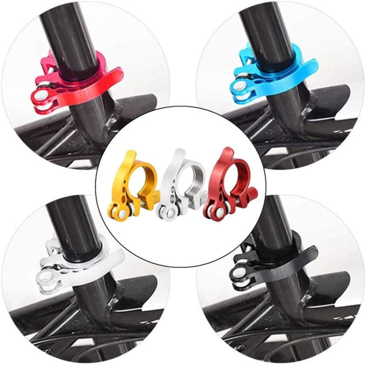 5 PCS Bicycle Accessories Quick Release Clip Road Bike Seatpost Clamp, Size: 28.6mm(Black) - Pipe clamps by PMc TechLife | Online Shopping South Africa | PMc TechLife | Buy Now Pay Later Mobicred