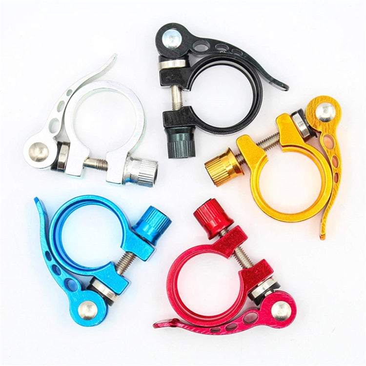 5 PCS Bicycle Accessories Quick Release Clip Road Bike Seatpost Clamp, Size: 34.9mm(Black) - Pipe clamps by PMc TechLife | Online Shopping South Africa | PMc TechLife | Buy Now Pay Later Mobicred