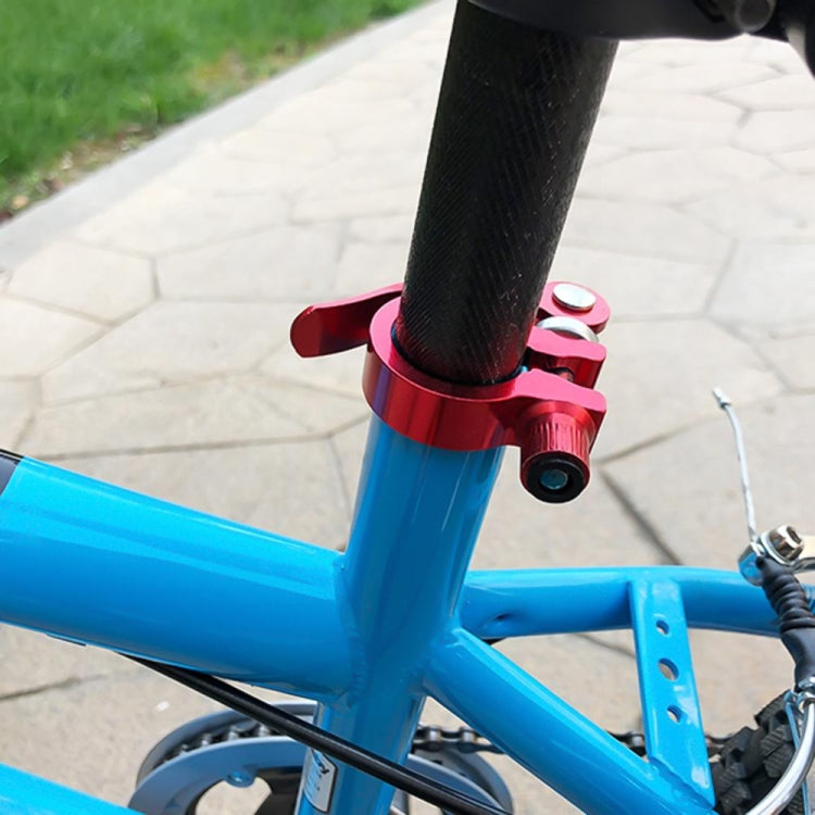5 PCS Bicycle Accessories Quick Release Clip Road Bike Seatpost Clamp, Size: 34.9mm(Blue) - Pipe clamps by PMc TechLife | Online Shopping South Africa | PMc TechLife | Buy Now Pay Later Mobicred