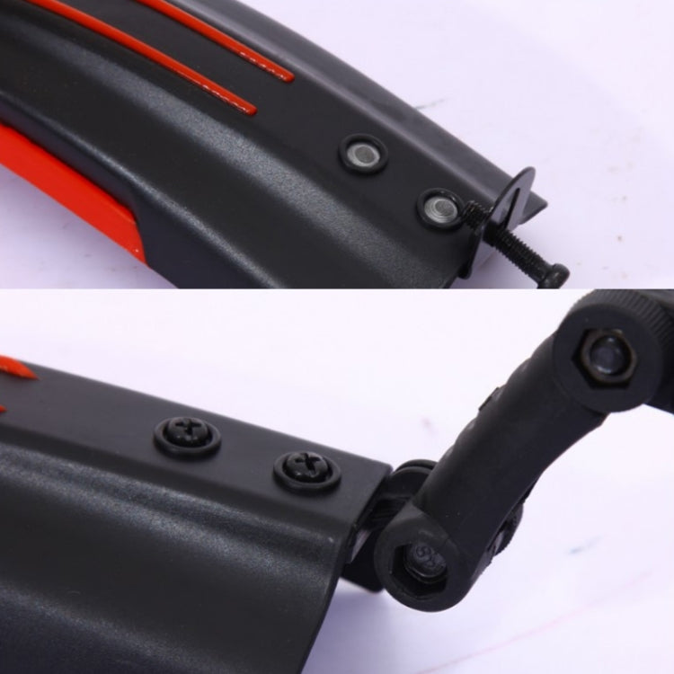1 Set  Dual Color Bicycle Mudguard Mountain Bike Fenders Set(All Black) - Mudguards by PMc TechLife | Online Shopping South Africa | PMc TechLife | Buy Now Pay Later Mobicred