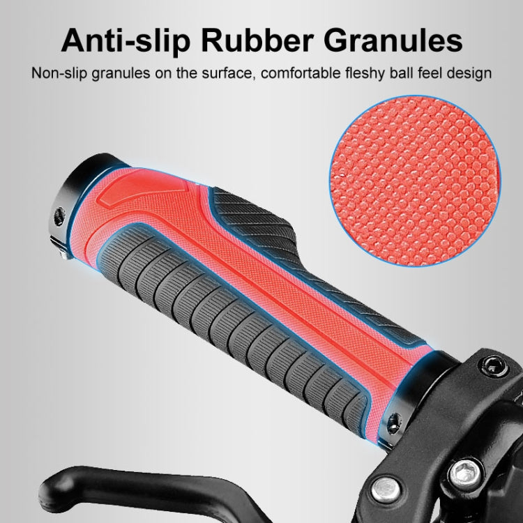 1 Pair Bicycle MTB Bike Handlebar Grips Rubber Anti-Slip Racing Bike Grip(Blue) - Bicycle Grips by PMC TechLife | Online Shopping South Africa | PMC TechLife | Buy Now Pay Later Mobicred