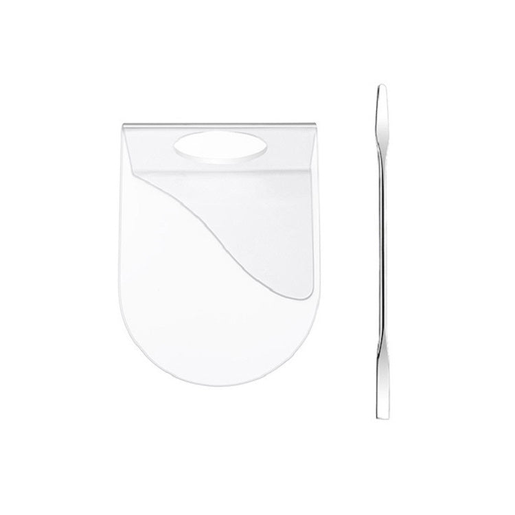 Acrylic Makeups Manicure Transparent Palette With Color Stick, Specification: Half-ring Plate+Stick - free shipping - PMC Jewellery - Order now!