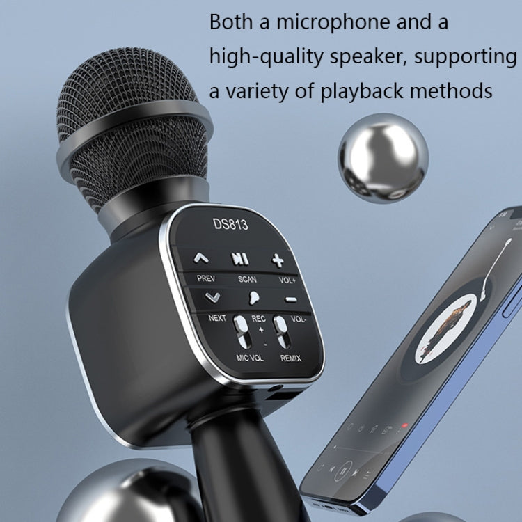 DS813 Live Wireless Bluetooth Microphone(Blue) - Microphone by PMC TechLife | Online Shopping South Africa | PMC TechLife | Buy Now Pay Later Mobicred