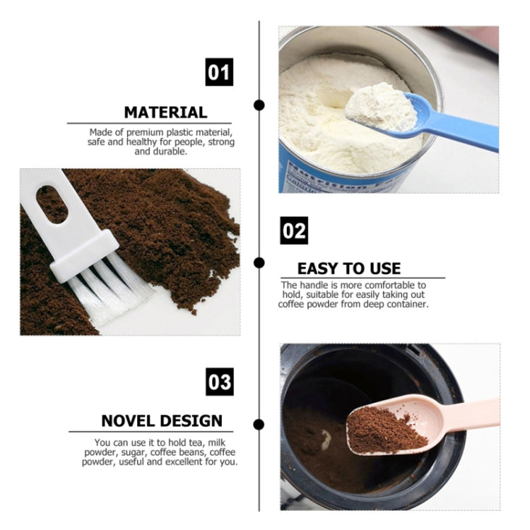 20 PCS Coffee Bean Grinder Spoon Grinder Cleaning Brush With Scale(White Handle White Hair) - free shipping - PMC TechLife - Order now!