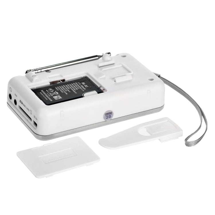 L-938  MP3 Audio Player FM Radio Support  SD MMC Card AUX-IN Earphone-out(White) - Radio Player by PMC TechLife | Online Shopping South Africa | PMC TechLife | Buy Now Pay Later Mobicred