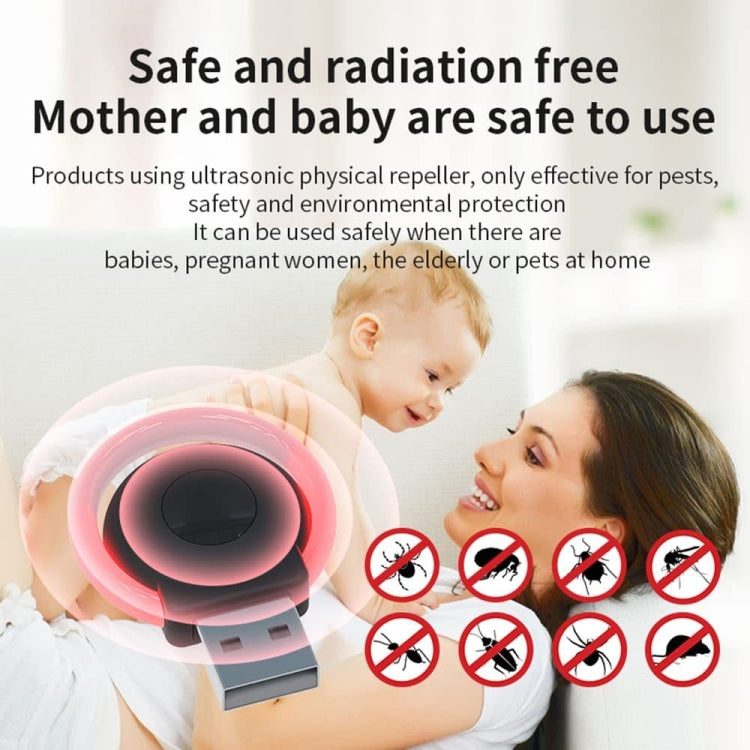 USB Car Mouse Repellent Ultrasonic Mosquito Insect Repellent With Atmosphere Light(Black) - Outdoor Insect Repellent by PMC TechLife | Online Shopping South Africa | PMC TechLife | Buy Now Pay Later Mobicred