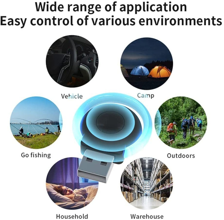 USB Car Mouse Repellent Ultrasonic Mosquito Insect Repellent With Atmosphere Light(Black) - Outdoor Insect Repellent by PMC TechLife | Online Shopping South Africa | PMC TechLife | Buy Now Pay Later Mobicred