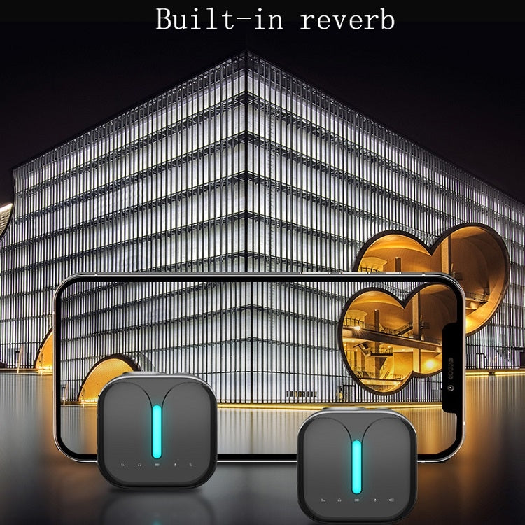 Outdoor Professional Noise-cancelling Wireless Lavalier Microphone Type-C+External Microphone - Microphone by elebest | Online Shopping South Africa | PMC TechLife | Buy Now Pay Later Mobicred