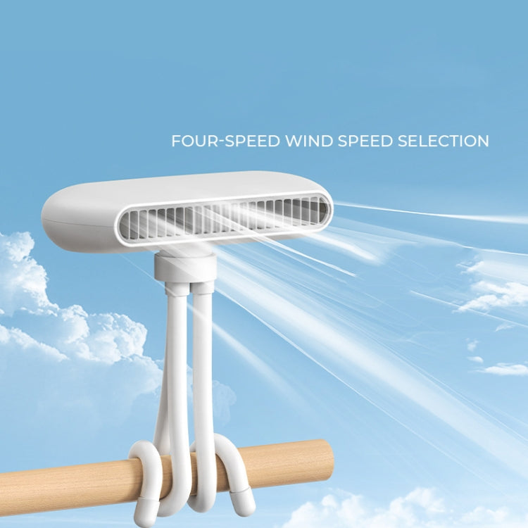 Handheld Mini USB Charging Desktop Portable Stroller Octopus Fan(White) - Electric Fans by PMC TechLife | Online Shopping South Africa | PMC TechLife | Buy Now Pay Later Mobicred