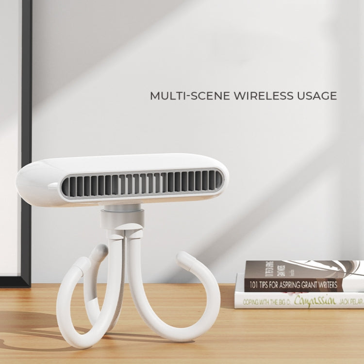 Handheld Mini USB Charging Desktop Portable Stroller Octopus Fan(White) - Electric Fans by PMC TechLife | Online Shopping South Africa | PMC TechLife | Buy Now Pay Later Mobicred