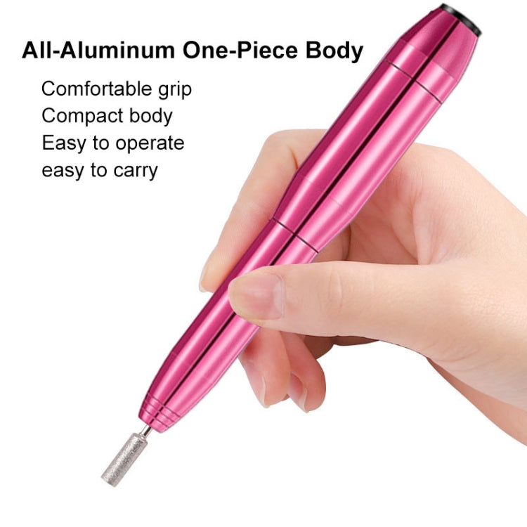 Aluminum Alloy Nail Grinding Machine USB Electric Nail Polish Remover(Gold) - free shipping - PMC Jewellery - Order now!
