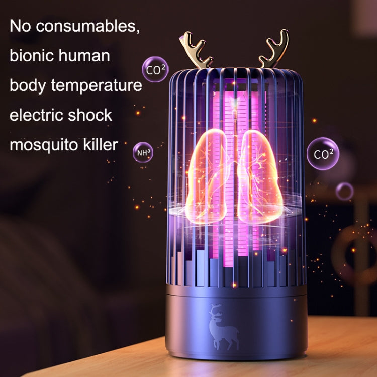 Household Photocatalyst Mosquito Killer Interior USB Mute Shock Mosquito Lamp(Gemstone Blue) - Repellents by PMC TechLife | Online Shopping South Africa | PMC TechLife | Buy Now Pay Later Mobicred