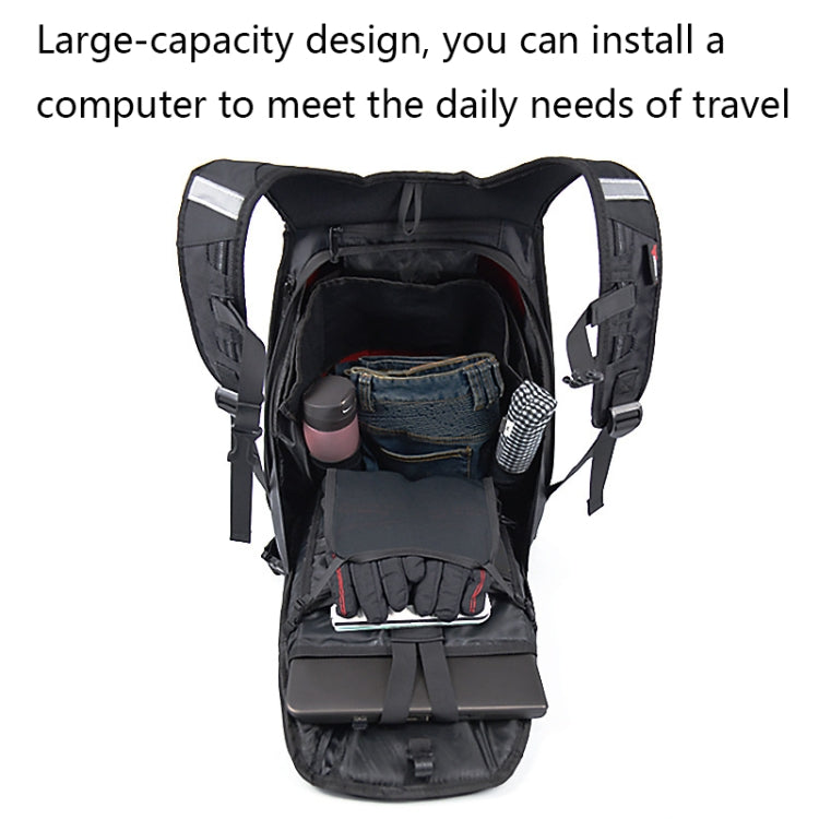 MOTOCENTRIC 11-MC-0077 Motorcycle EVA Turtle Shell Shape Riding Backpack(Blue) - free shipping - PMC TechLife - Order now!