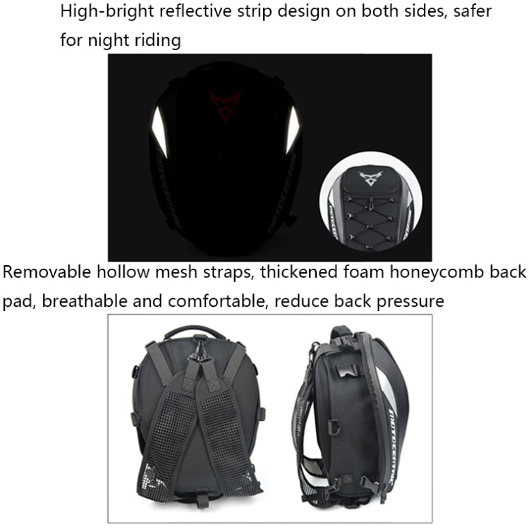 MOTOCENTRIC 11-MC-0102 Motorcycle Rear Seat Helmet Bag(Blue) - free shipping - PMC TechLife - Order now!