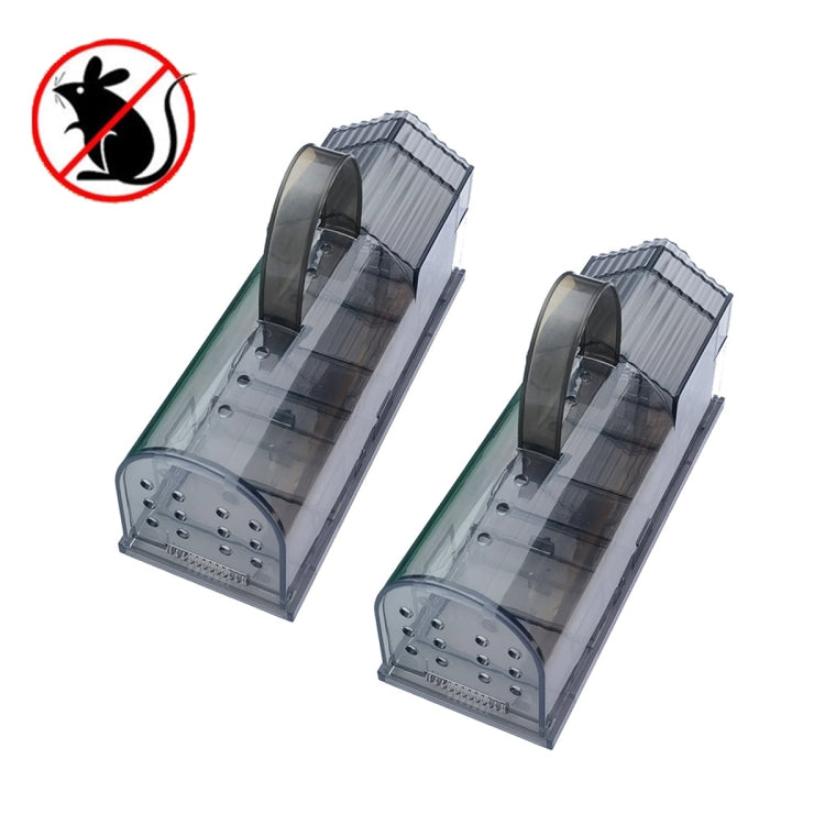 2 PCS  Large Plastic Mousetrap Mouse Cage Pedal Trap(Grey) - Traps by PMC TechLife | Online Shopping South Africa | PMC TechLife | Buy Now Pay Later Mobicred