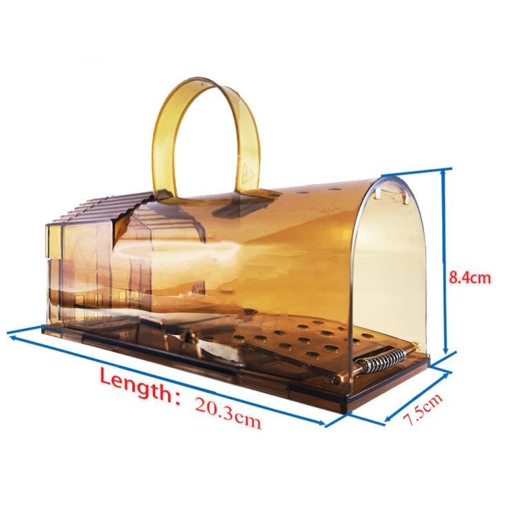 2 PCS  Large Plastic Mousetrap Mouse Cage Pedal Trap(Grey) - Traps by PMC TechLife | Online Shopping South Africa | PMC TechLife | Buy Now Pay Later Mobicred