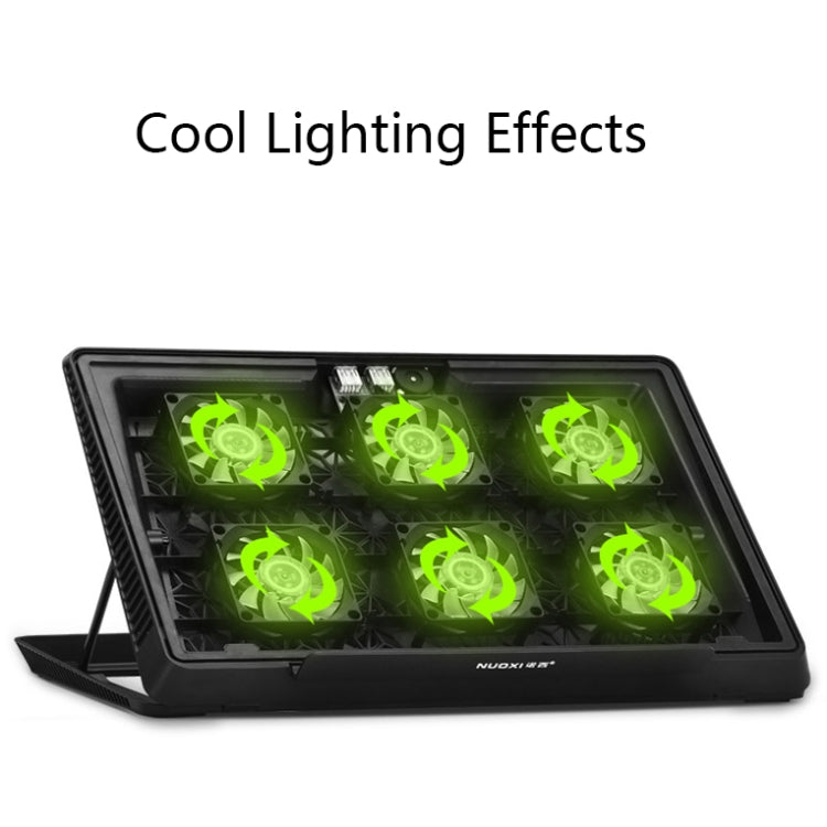 NUOXI H8 Metal Mesh Laptop Cooling Base(Black) - free shipping - PMC Jewellery - Order now!