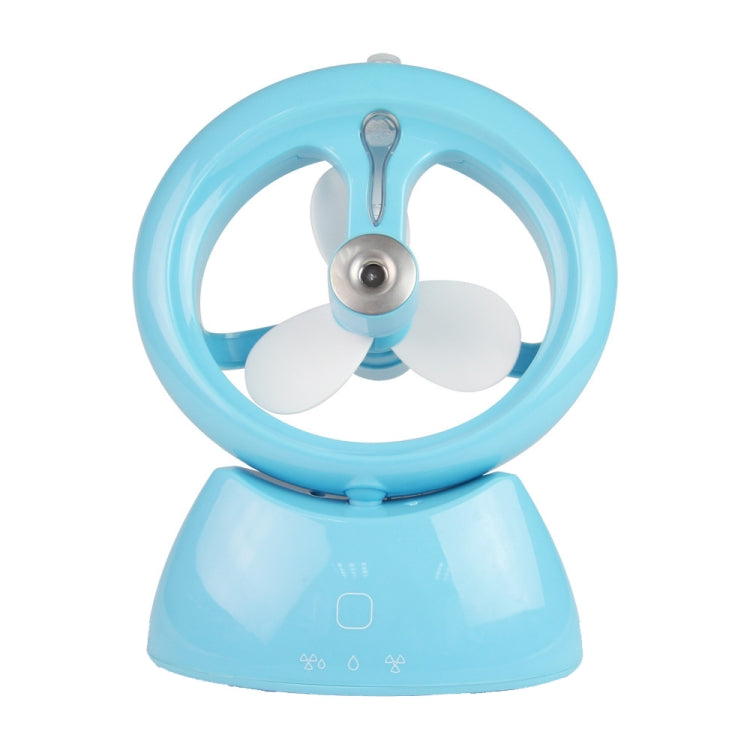 Mini USB Rechargeable Spray Fan Student Dormitory Office Desktop Mute Fan(Glossy Blue) - Electric Fans by PMC TechLife | Online Shopping South Africa | PMC TechLife | Buy Now Pay Later Mobicred