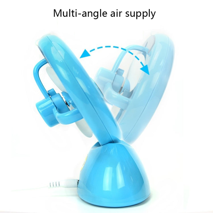 Mini USB Rechargeable Spray Fan Student Dormitory Office Desktop Mute Fan(Glossy Blue) - Electric Fans by PMC TechLife | Online Shopping South Africa | PMC TechLife | Buy Now Pay Later Mobicred