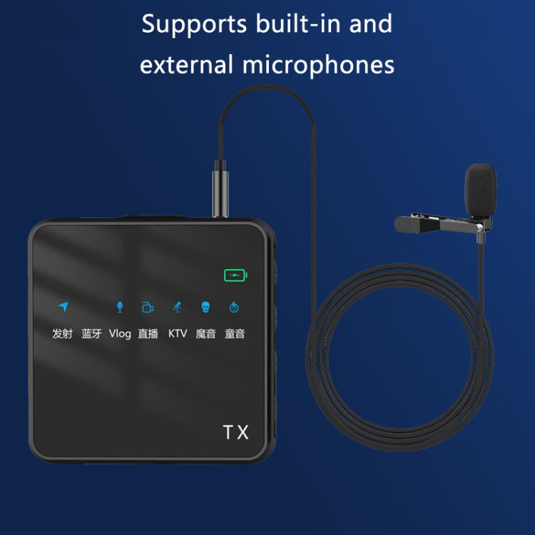 Outdoor Short Video Shooting Noise Reduction Radio Lavalier Microphone With Bluetooth - Microphone by PMC TechLife | Online Shopping South Africa | PMC TechLife | Buy Now Pay Later Mobicred