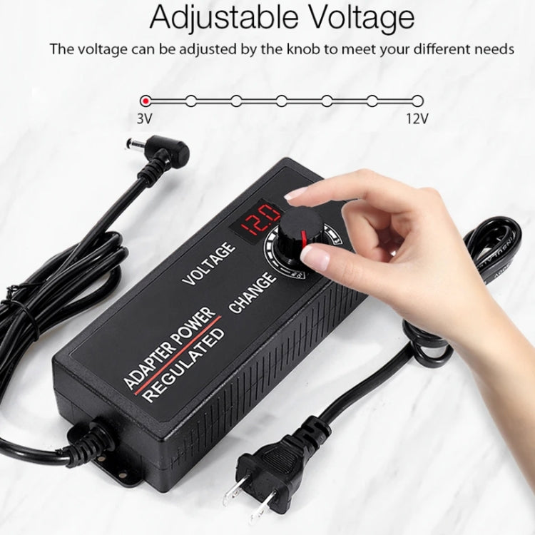 HuaZhenYuan 3-12V5A High Power Speed Regulation And Voltage Regulation Power Adapter With Monitor, Model: UK Plug - AC Adapers by HuaZhenYuan | Online Shopping South Africa | PMC TechLife | Buy Now Pay Later Mobicred