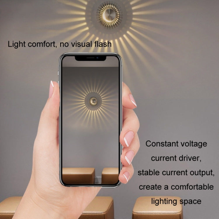 LED Aluminum Aisle Light Sunflower Corridor Lamp Decorative Light, Power source: Visible Installation 1W(White) - Novelty Lighting by PMC TechLife | Online Shopping South Africa | PMC TechLife | Buy Now Pay Later Mobicred