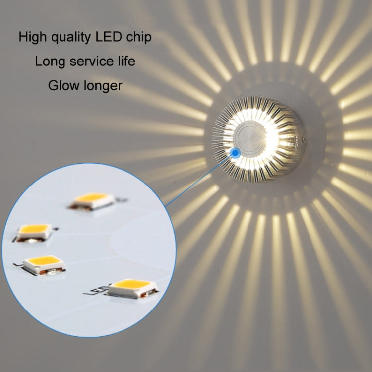 LED Aluminum Aisle Light Sunflower Corridor Lamp Decorative Light, Power source: Visible Installation 3W(Green) - Novelty Lighting by PMC TechLife | Online Shopping South Africa | PMC TechLife | Buy Now Pay Later Mobicred
