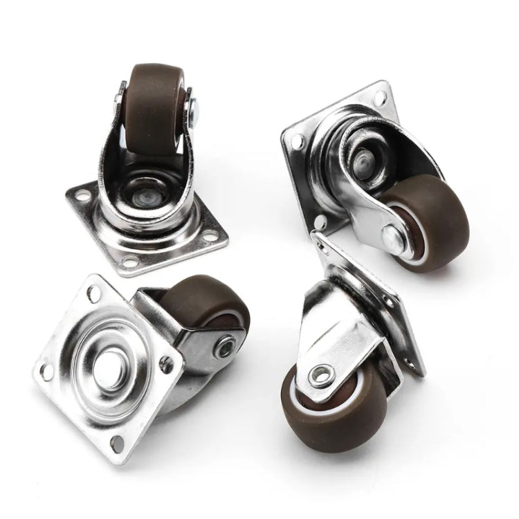 Folding Table Drying Rack Flat Bottom Movable Single Axis TPE Wheel, Model: 2 inch - Moving tools by PMC TechLife | Online Shopping South Africa | PMC TechLife