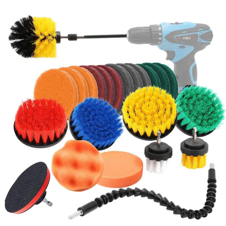 24 PCS / Set  Universal Rod Cleaning Dust Removal Polishing Electric Drilling Brush Set - Car washing supplies by PMC TechLife | Online Shopping South Africa | PMC TechLife | Buy Now Pay Later Mobicred