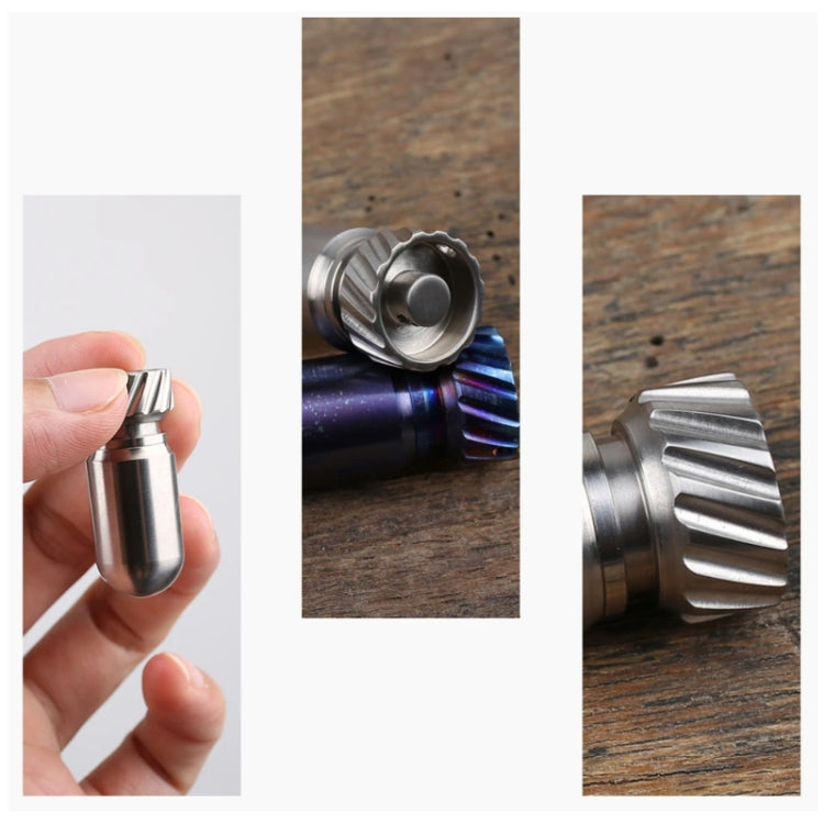 Portable Pure Titanium Mini Waterproof Warehouse Sealed Jar Pill Box, Color: Baked Blue - Emergency Tools by PMC TechLife | Online Shopping South Africa | PMC TechLife | Buy Now Pay Later Mobicred