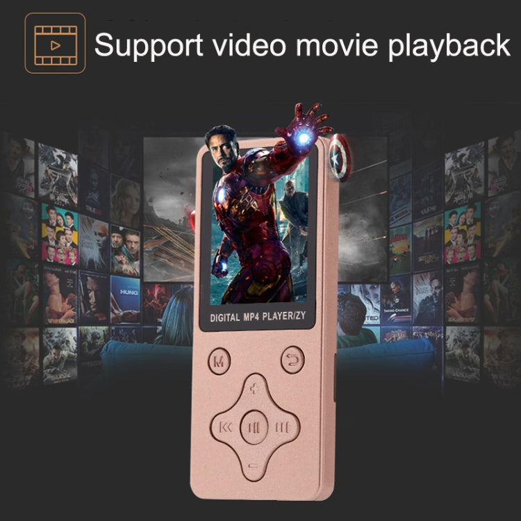 T68 Card Lossless Sound Quality Ultra-thin HD Video MP4 Player(Rose Gold) - MP4 Player by PMC TechLife | Online Shopping South Africa | PMC TechLife | Buy Now Pay Later Mobicred