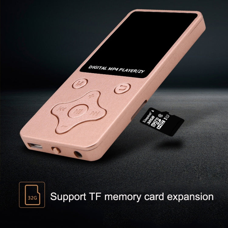 T68 Card Lossless Sound Quality Ultra-thin HD Video MP4 Player(Rose Gold) - MP4 Player by PMC TechLife | Online Shopping South Africa | PMC TechLife | Buy Now Pay Later Mobicred