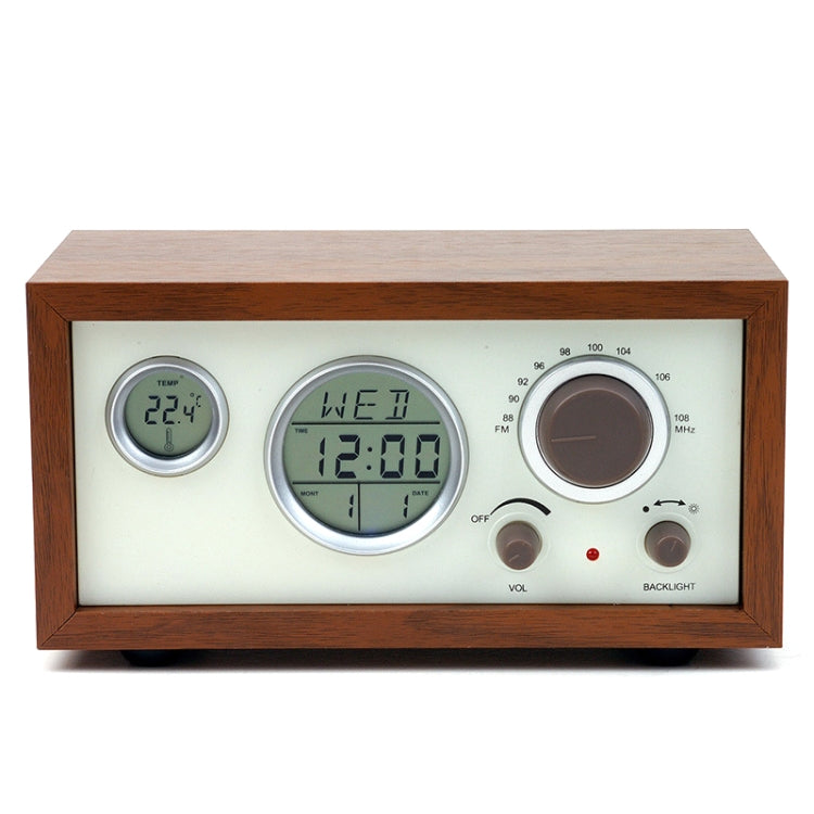 SY-601 Home Multifunctional Retro Wooden Radio Electronic Thermometer Alarm Clock(Random Color Delivery) - Radio Player by PMC TechLife | Online Shopping South Africa | PMC TechLife