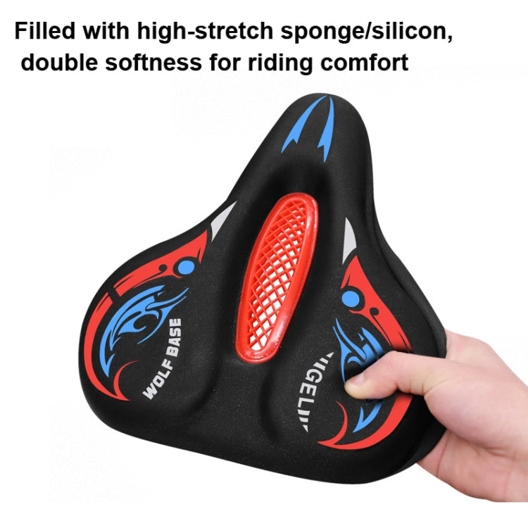 Bicycle Seat Cover Thickened Silicone Shock-absorbing Saddle Cover(Red) - Bicycle Saddle by PMc TechLife | Online Shopping South Africa | PMc TechLife | Buy Now Pay Later Mobicred