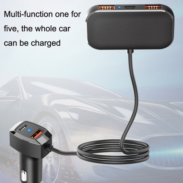SC02 5 In 1 Mobile Phone Fast Recharge Car Charger - Cigar Socket by PMC TechLife | Online Shopping South Africa | PMC TechLife | Buy Now Pay Later Mobicred