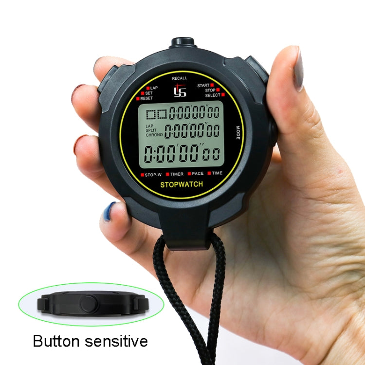 YS Stopwatch Timer Training Fitness Competition Stopwatch, Style: YS-7100 100 Memories(Black) - Pedometer by PMc TechLife | Online Shopping South Africa | PMc TechLife | Buy Now Pay Later Mobicred