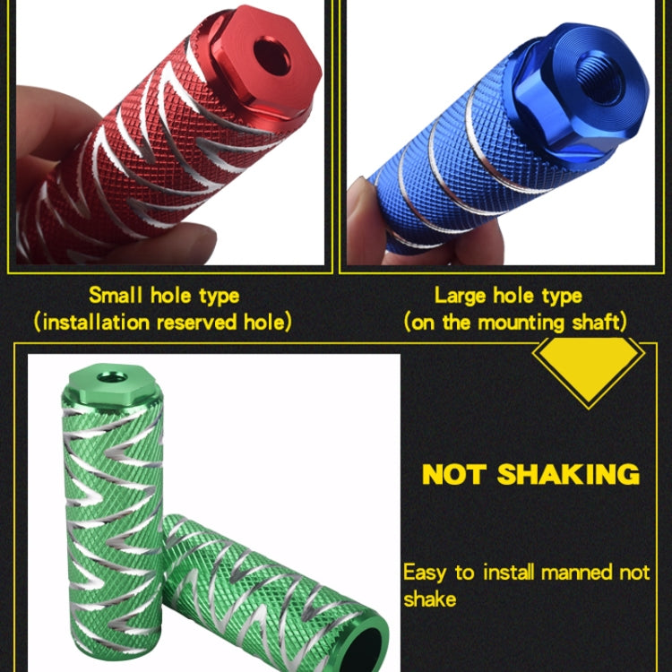 FMFXTR Bicycle Back Seat Foot Pedal Universal Back Rear Post, Color: Red Large Hole Long - Pedals by FMFXTR | Online Shopping South Africa | PMc TechLife | Buy Now Pay Later Mobicred