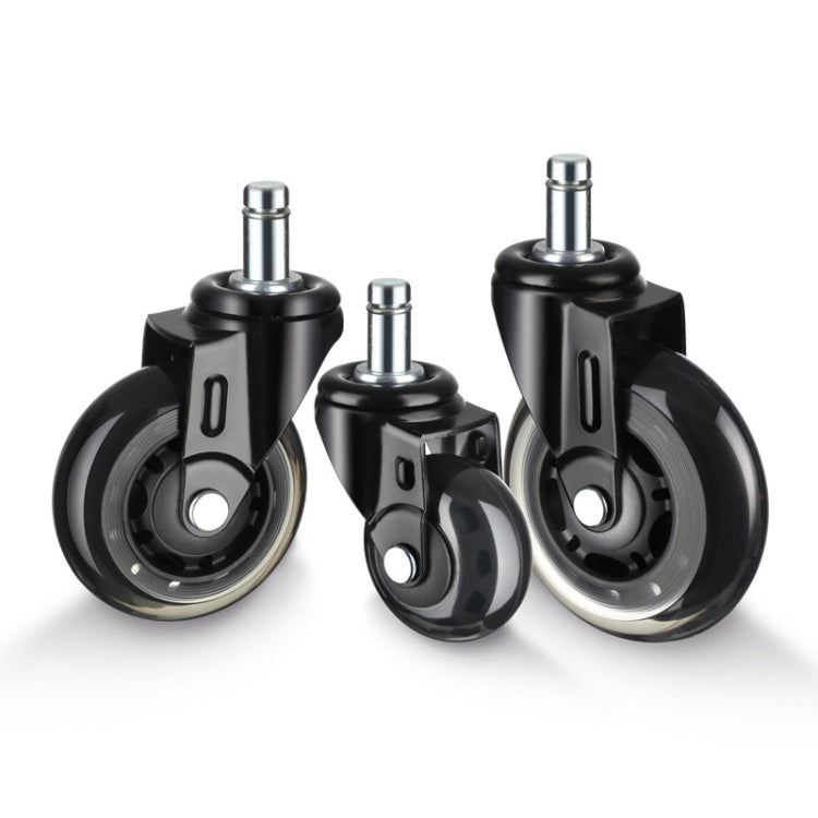Furniture PU Universal Plug Caster Office Chair Mute Wheel, Size: 2 Inch - Furniture Accessories by PMC TechLife | Online Shopping South Africa | PMC TechLife