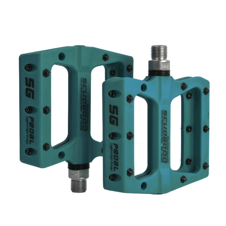 FMFXTR Mountain Bicycle Pedal Nylon Fiber Bearing Non-Slip Pedal(SG-12B Blue) - free shipping - PMc TechLife - Order now!