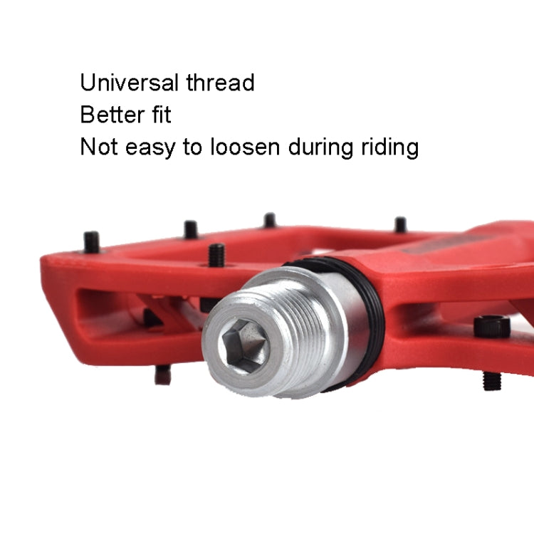 FMFXTR Mountain Bicycle Pedal Nylon Fiber Bearing Non-Slip Pedal(SG-12B Orange) - free shipping - PMc TechLife - Order now!