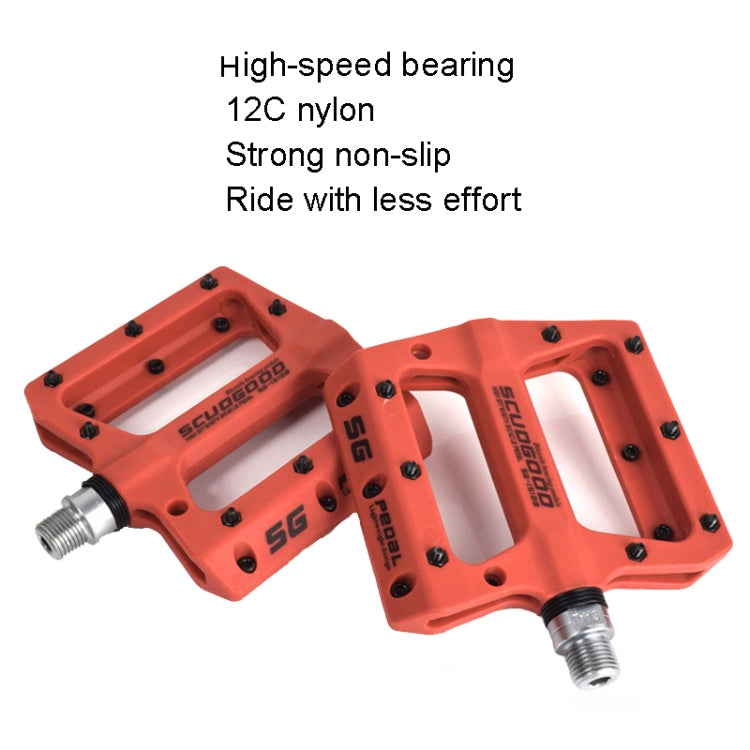 FMFXTR Mountain Bicycle Pedal Nylon Fiber Bearing Non-Slip Pedal(SG-12B Black) - free shipping - PMc TechLife - Order now!