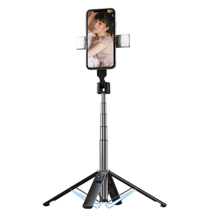Phone Live Bracket Bluetooth Selfie Tripod, High: 104CM (Aluminum Alloy + Dual Fill Lights) - Selfie Sticks by PMC TechLife | Online Shopping South Africa | PMC TechLife | Buy Now Pay Later Mobicred