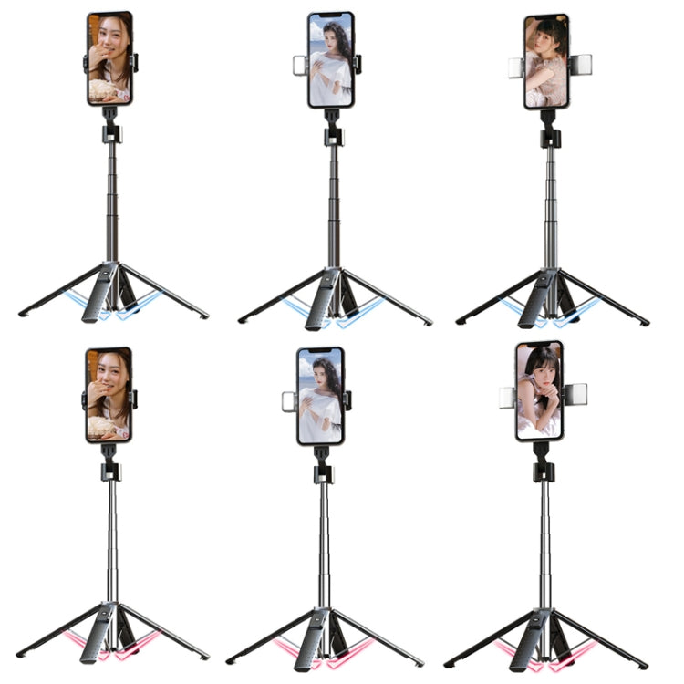 Phone Live Bracket Bluetooth Selfie Tripod, High: 102CM (Stainless Steel + Dual Fill Lights) - Selfie Sticks by PMC TechLife | Online Shopping South Africa | PMC TechLife | Buy Now Pay Later Mobicred
