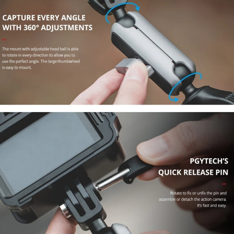 PGYTECH Action Camera Handlebar Mount For Insta360 ONE / ONE R / OSMO Action / GoPro - free shipping - PMC TechLife - Order now!