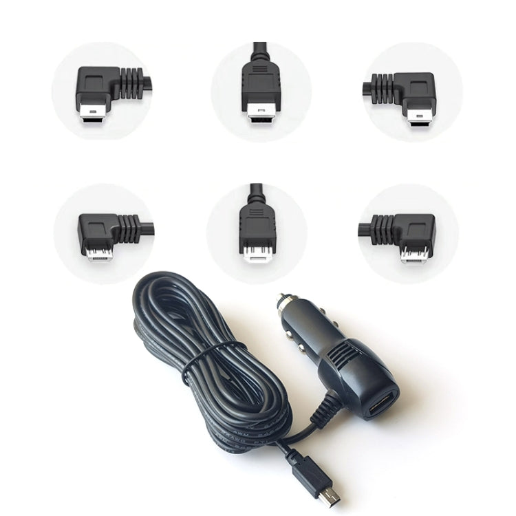 2 PCS Car Charger Fast Charging Driving Recorder Supply Line, Style: 1A+2A(Mini Straight Head) - Cables & Connectors by PMC TechLife | Online Shopping South Africa | PMC TechLife | Buy Now Pay Later Mobicred