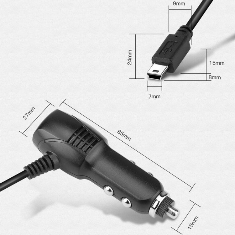 2 PCS Car Charger Fast Charging Driving Recorder Supply Line, Style: 1.5A+2.4A(Mini Left Bend) - free shipping - PMC TechLife - Order now!