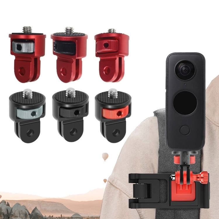 1/4 Inch Screw Converter Tripod Adapter for Sport Camera(Red) - Connection Mount by null | Online Shopping South Africa | PMC TechLife | Buy Now Pay Later Mobicred