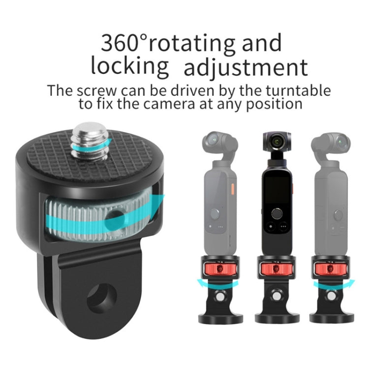 1/4 Inch Screw Converter Tripod Adapter for Sport Camera(Red Black) - Connection Mount by null | Online Shopping South Africa | PMC TechLife | Buy Now Pay Later Mobicred