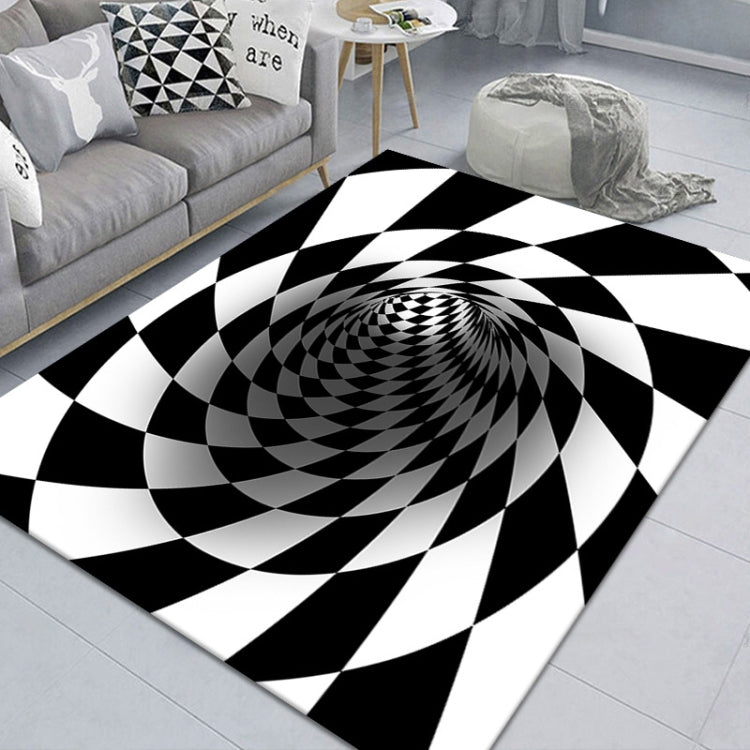 3D Geometric Stereo Trap Vision Living Room Bedroom Carpet, Size: 40x60cm(Rectangular Vision G) - Mats by PMC TechLife | Online Shopping South Africa | PMC TechLife